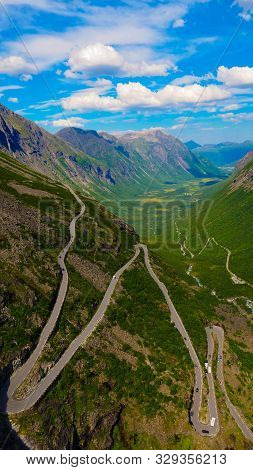 Trollstigen Mountain Road In Norway