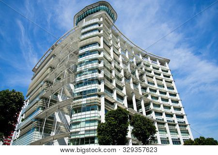 Singapore City, Singapore - April 13, 2019: The National Library Of Singapore Opened In 2005