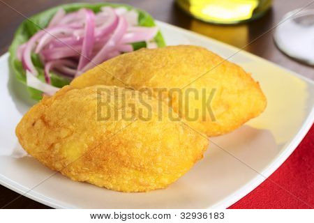Papa Rellena (plněné brambory)