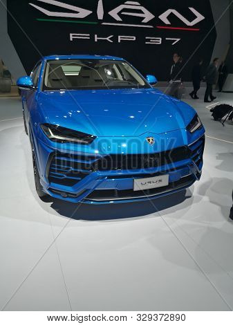 Frankfurt, Germany, September 09-2019: Lamborghini Urus Iaa Messe 2019