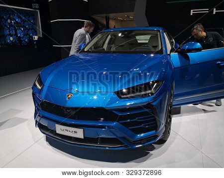 Frankfurt, Germany, September 09-2019: Lamborghini Urus Iaa 2019