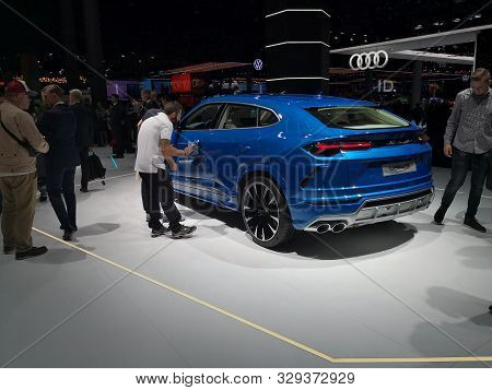 Frankfurt, Germany, September 09-2019: Lamborghini Urus Iaa 2019