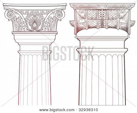 Design Elements - Ancient Column set