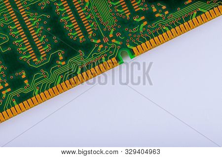 Computer Ram Memory Modules Isolated Over White Background