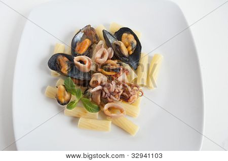 Pasta med skaldyr