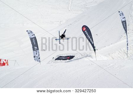 Dombay, Russia - April, 2010: 