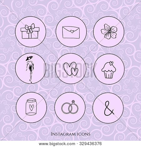 Beauty Icons Backround Vector Design Pink Icon