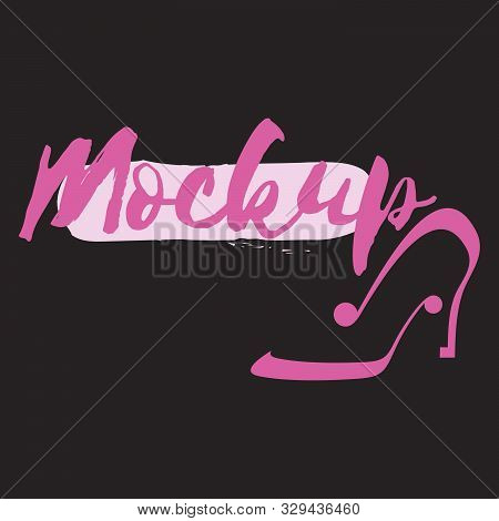 Makeup Icon Beauty Vektor Pink Backround Design