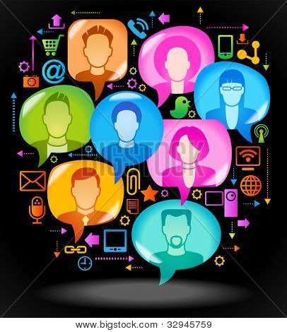  Social network, comunicazione nella rete globale di computer