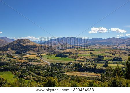 Valley View From Crown Range Road Cardrona, New Zealand
