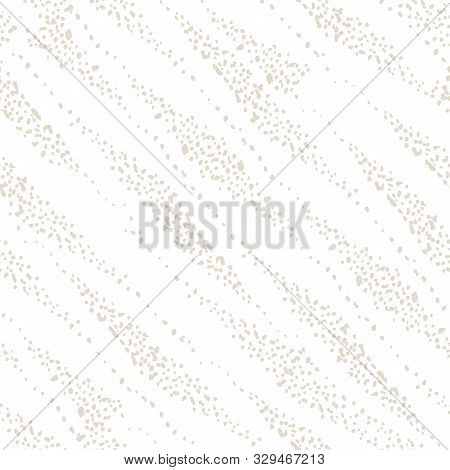 White And Beige Vector Seamless Check Pattern. Allover Pattern. Ink Grunge Grid. Hand Drawn Seamless