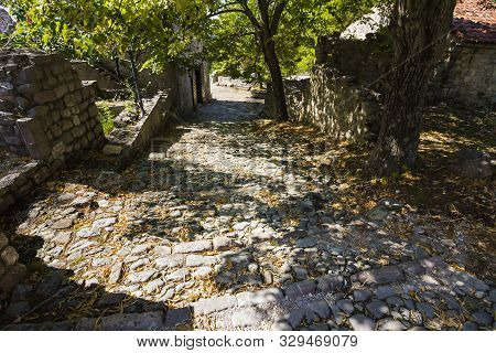 Stari Bar (old Bar), Montenegro, The Different View Of The Ancient City Fortress, An Open-air Museum