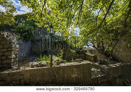 Stari Bar (old Bar), Montenegro, The Different View Of The Ancient City Fortress, An Open-air Museum