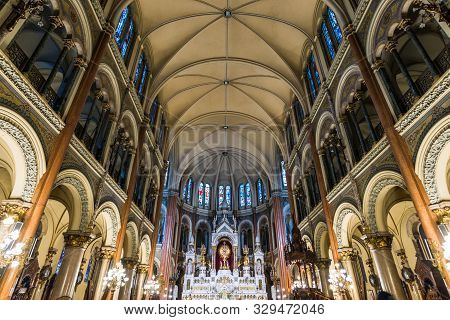 Buenos Aires, Argentina - February 2, 2018: Santisimo Sacramento Church