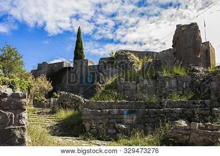 Stari Bar (old Bar), Montenegro, The Different View Of The Ancient City Fortress, An Open-air Museum