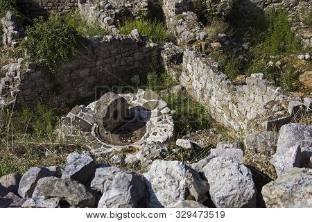 Stari Bar (old Bar), Montenegro, The Different View Of The Ancient City Fortress, An Open-air Museum