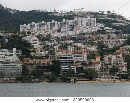 Tropical Landscape Of Acapulco, Mexico In October 2019