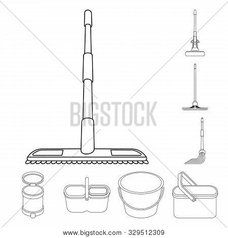 Vector Design Of Hygiene And Clean Logo. Collection Of Hygiene And Mopping Vector Icon For Stock.