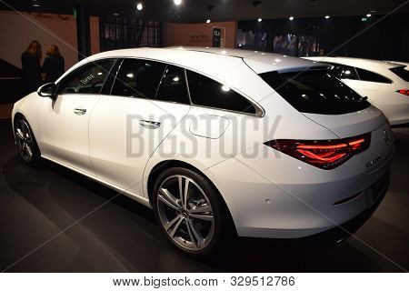 Frankfurt, Germany, September 10-2019: Mercedes Cla 200 Shooting Brake Iaa 2019