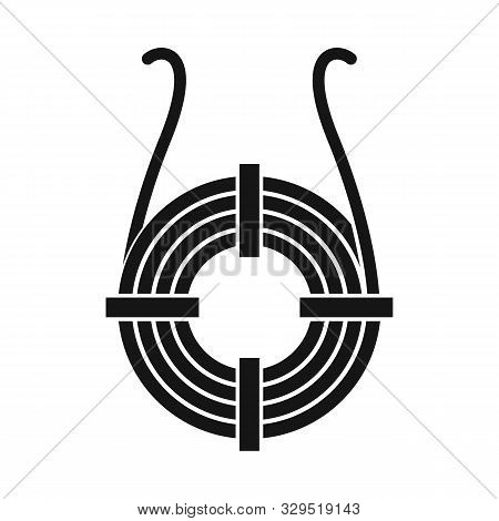 Vector Illustration Of Coil And Metal Logo. Web Element Of Coil And Spiral Stock Symbol For Web.