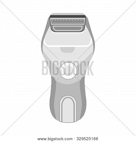 Vector Illustration Of Razor And Electric Sign. Collection Of Razor And Modern Vector Icon For Stock