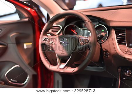 Frankfurt, Germany, September 11-2019: Opel Grandland X Hybrid4 Iaa 2019