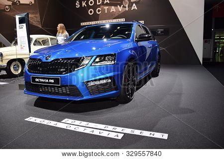 Frankfurt, Germany, September 10-2019: Skoda Octavia Rs Iaa 2019