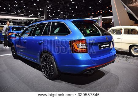 Frankfurt, Germany, September 10-2019: Skoda Octavia Rs Iaa 2019