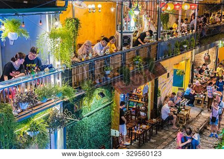 Famous Train Street Popular Tourist Destination In Hanoi