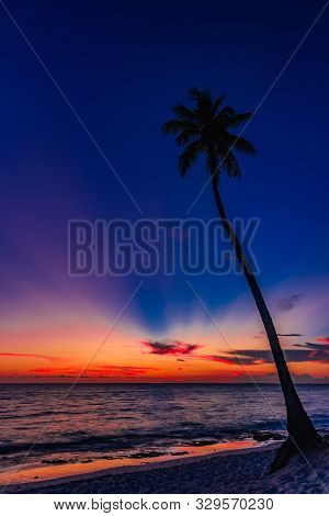 Beautiful Sunset Of The Caribbean