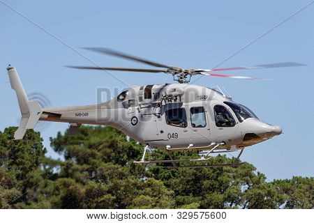 Tyabb, Australia - March 9, 2014: Royal Australian Navy (ran) Bell 429 Helicopter N49-049 Operated B