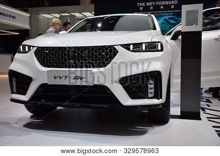 Frankfurt, Germany, September 09-2019: Wei Vv7 Gt Pro Phev Iaa 2019