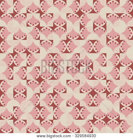 Vector Seamless Random Geometric Irregular Pattern With Abstract Hands And Geometric Shapes Backgrou