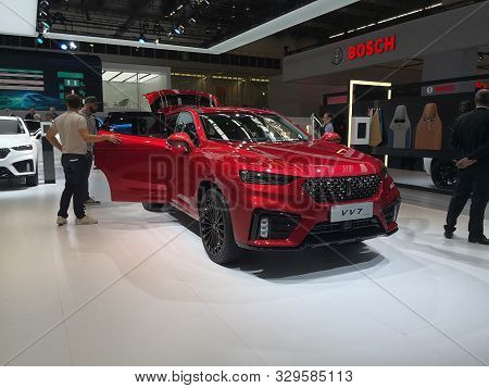 Frankfurt, Germany, September 09-2019: Wei Vv7 Phev Iaa 2019