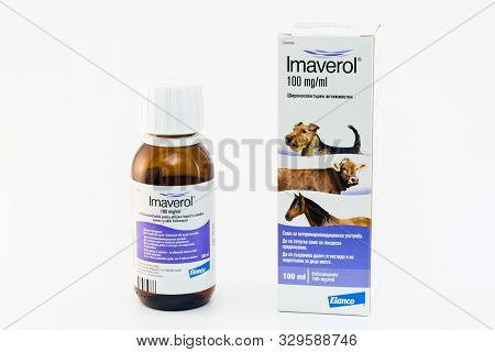 Cluj-napoca/romania-10 24 2019: Imaverol Fungicidal Wash 100ml For Horses, Cows And Dogs