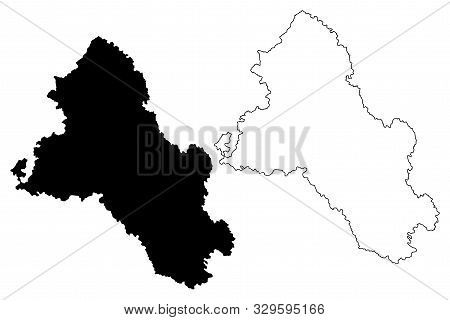 Monaghan County Council (republic Of Ireland, Counties Of Ireland) Map Vector Illustration, Scribble