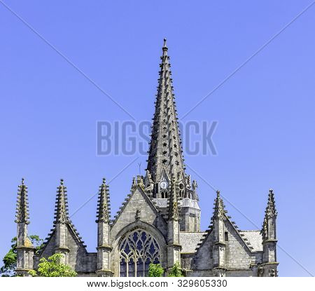 Vitre, Brittany, France - June 1: Notre Dame / Church Of Our Lady Of Vitre On June 1, 2019 In Vitre,