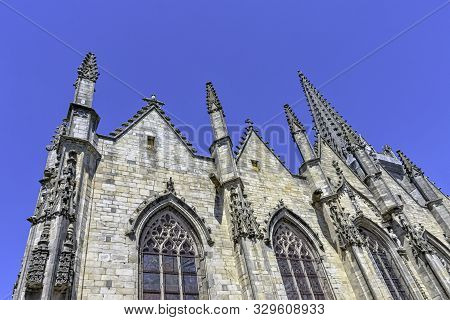 Vitre, Brittany, France - June 1: Notre Dame / Church Of Our Lady Of Vitre On June 1, 2019 In Vitre,
