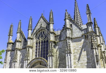 Vitre, Brittany, France - June 1: Notre Dame / Church Of Our Lady Of Vitre On June 1, 2019 In Vitre,