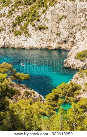 Calanques Marseille France. June 24 2019. A View Of Calanques In Marseille France