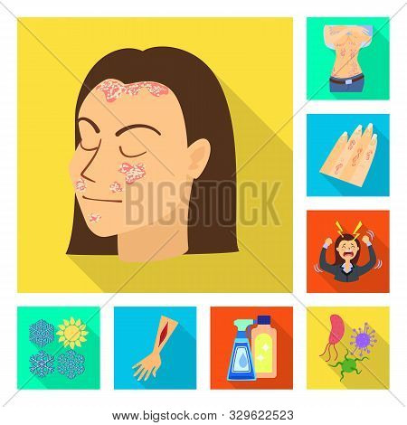 Vector Design Of Dermatology And Disease Icon. Set Of Dermatology And Medical Stock Vector Illustrat