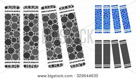 Anamnesis Books Mosaic Of Round Dots In Variable Sizes And Color Tones, Based On Anamnesis Books Ico