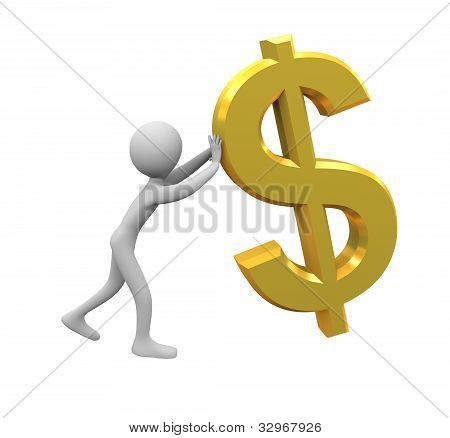Soutien Dollar Man 3D