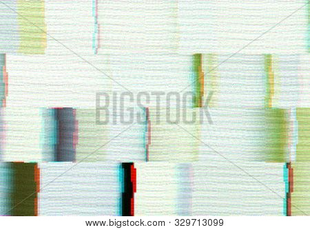 Abstract Background With Glitch Scanlines Tv Style