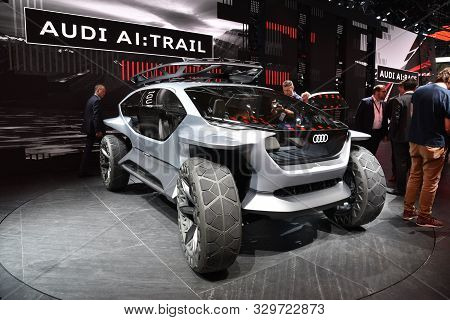 Frankfurt, Germany, September 10-2019: Audi Ai:trail Iaa 2019