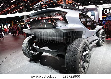 Frankfurt, Germany, September 10-2019: Audi Ai:trail Iaa 2019