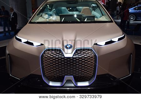 Frankfurt, Germany, September 10-2019: Bmw Vision I Next Iaa 2019