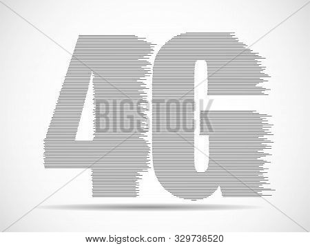 Abstract Vector 4g Internet Wirelles Connection Of Lines