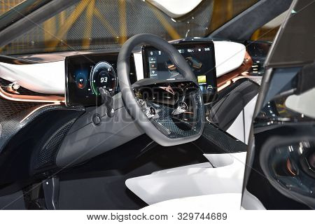 Frankfurt, Germany, September 10-2019: Cupra Tavascan Concept Iaa 2019