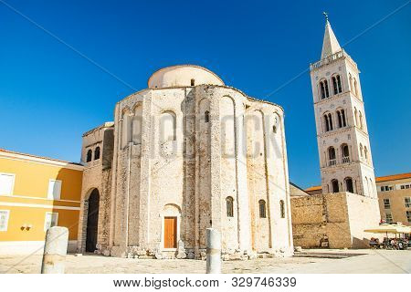 Croatia, City Of Zadar, Saint Donatus Church From 9th Century On The Old Roman Forum Ruins